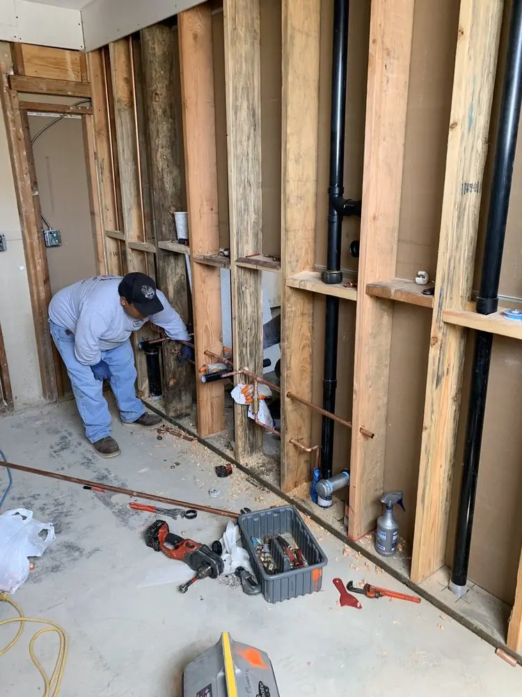Commercial rough-in plumbing for Gas Line Repair in Northwestern Estates